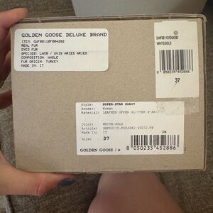 Golden Goose Superstar Sabot Sneakers - White and Gold